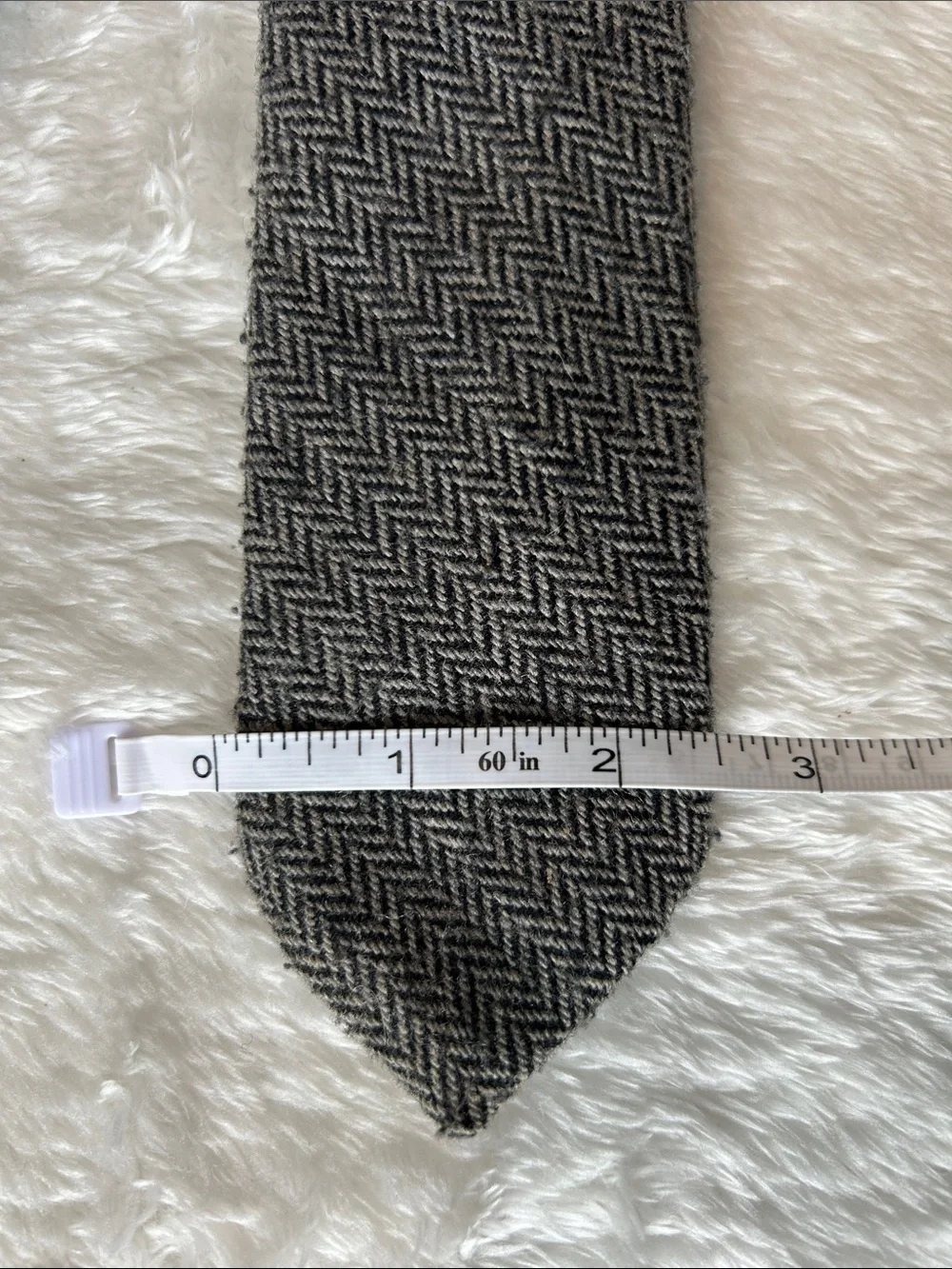 Oscar de la Renta Wool Tie | Gray And Black